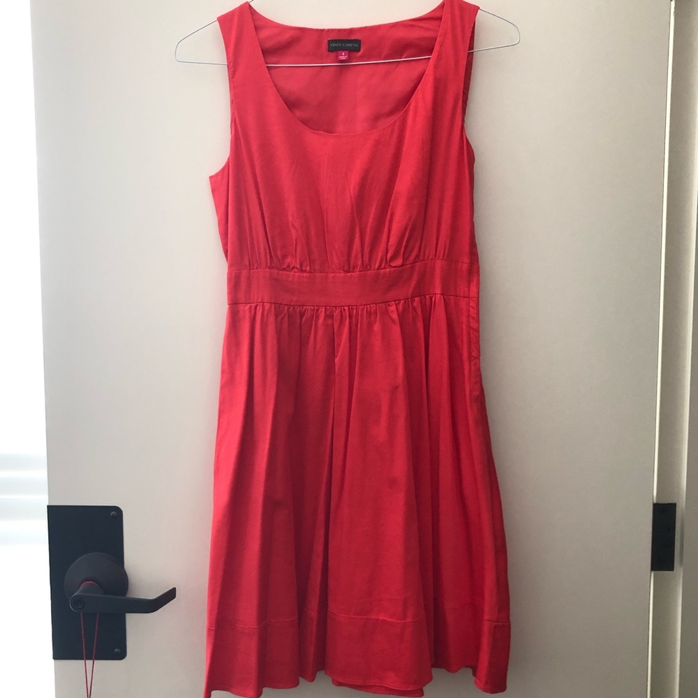 Vince Camuto Red Fit and Flare Dress